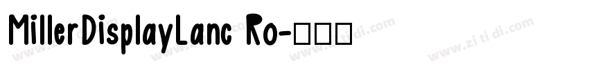 MillerDisplayLanc Ro字体转换